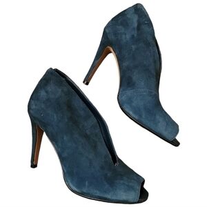Halogen Teal Suede Rowen Booties Size 7.5